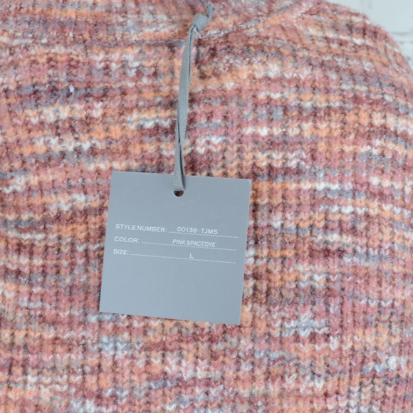 SALE! NWT MARLED BY REUNITED Pink Space-Dye - Picture 7 of 7